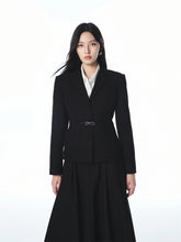 Women's Commuter Blazer with Detachable Belt
